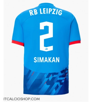 RB Leipzig Mohamed Simakan #2 Terza Maglia 2023-24 Manica Corta